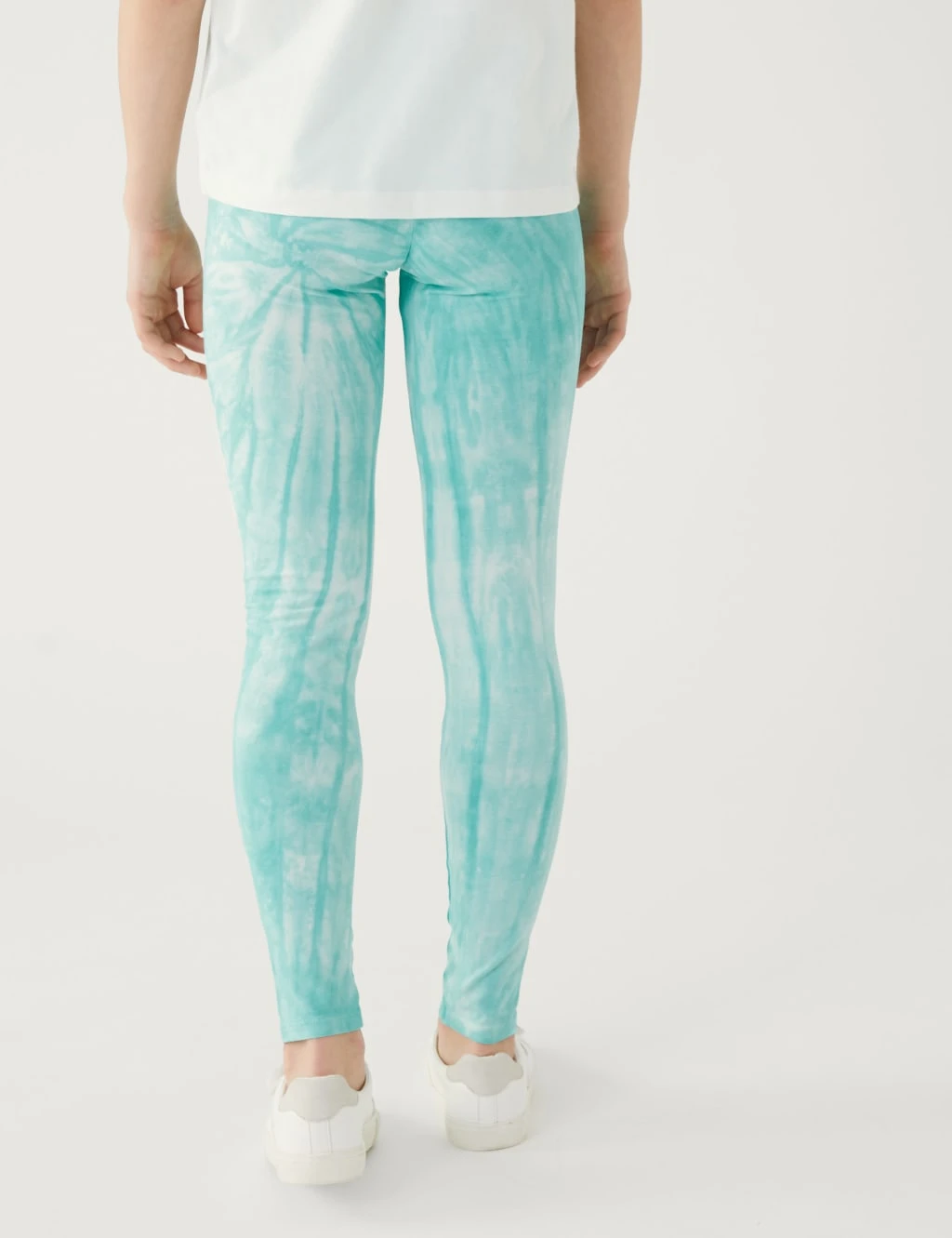 Cotton Rich Tie Dye Leggings (6-16 Yrs) 4 Cotton Rich Tie Dye Leggings (6-16 Yrs) - Image 4