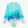 Photographic Print Long Sleeve Swimsuit (6-16 Yrs) -Marks And Spencer Shop SD 04 T74 9604P JC X EC 90