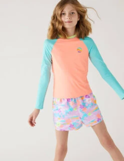 Palm Print Swim Shorts (6-16 Yrs)