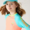 Colour Block Long Sleeve Rash Vest (6-16 Yrs) 9 Colour Block Long Sleeve Rash Vest (6-16 Yrs) -Marks And Spencer Shop SD 04 T74 9614P CJ X EC 0