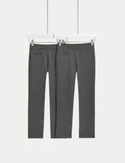 2pk Girls' Cotton Rich School Trousers (2-18 Yrs)