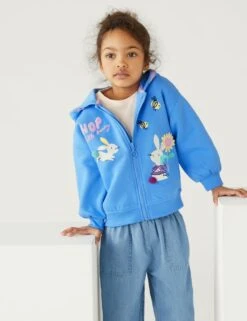 Cotton Rich Bunny Zip Hoodie (2-8 Yrs)