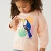 Cotton Rich Sequin Tropical Sweatshirt (2-8 Yrs)