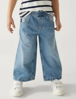 Wide Leg Denim Jeans (2-8 Yrs) 8 Wide Leg Denim Jeans (2-8 Yrs) -Marks And Spencer Shop SD 04 T77 3600L HP X EC 2