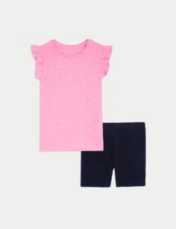 Cotton Blend Top & Bottom Outfit (2-8 Yrs)