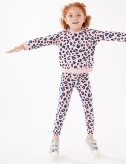 Cotton Rich Leopard Print Sweatshirt (2-7 Yrs)
