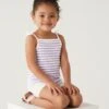 Pure Cotton Striped Strappy Top (2-8 Yrs) -Marks And Spencer Shop SD 04 T77 4848B G0 X EC 0