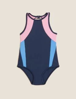 Colour Block Swimsuit (2-7 Yrs)