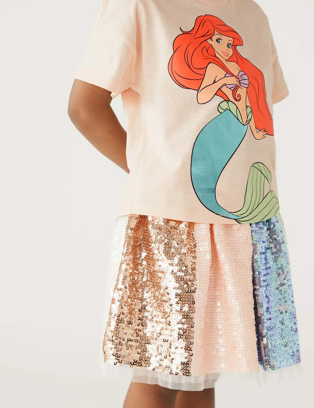 Pure Cotton Disney Princess™ T-Shirt (2-8 Yrs) 3 Pure Cotton Disney Princess™ T-Shirt (2-8 Yrs) - Image 3