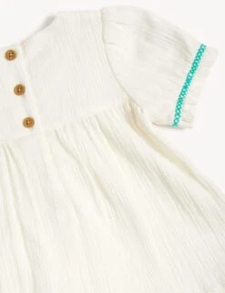 2pc Pure Cotton Embroidered Outfit (0-3 Yrs) -Marks And Spencer Shop SD 04 T78 2087D K0 X EC 4