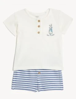 2pc Pure Cotton Peter Rabbit™ Outfit (0-3 Yrs)