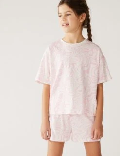 2pk Pure Cotton Marble & Dog Short Pyjama Sets (6-16 Yrs) 9 2pk Pure Cotton Marble & Dog Short Pyjama Sets (6-16 Yrs) -Marks And Spencer Shop SD 04 T86 2021M A0 X EC 2