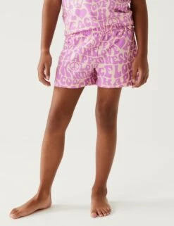 Cotton Rich Slogan Short Pyjama Set (7-16 Yrs) -Marks And Spencer Shop SD 04 T86 2036E A4 X EC 2