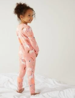 Cotton Rich Horse Print Pyjamas (1-8 Yrs) 6 Cotton Rich Horse Print Pyjamas (1-8 Yrs) -Marks And Spencer Shop SD 04 T86 4027E C8 X EC 1