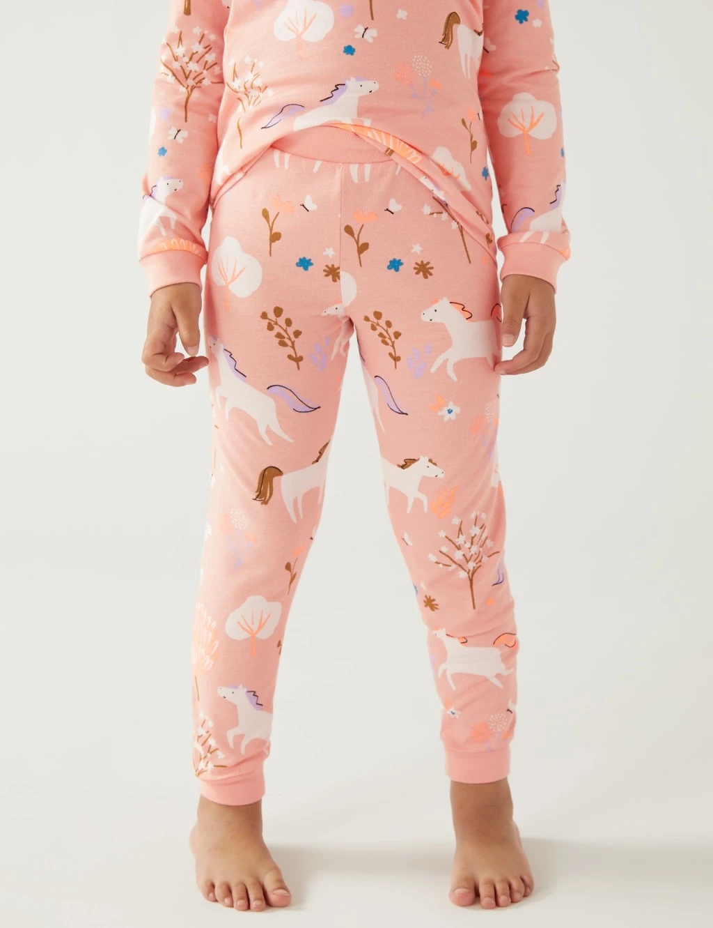 Cotton Rich Horse Print Pyjamas (1-8 Yrs) 4 Cotton Rich Horse Print Pyjamas (1-8 Yrs) - Image 4