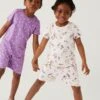 2pk Pure Cotton Printed Short Pyjama Sets (1 - 8 Yrs) -Marks And Spencer Shop SD 04 T86 4064S A4 X EC 0