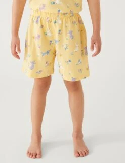 3pk Pure Cotton Patterned Short Pyjama Sets (1-8 Yrs) -Marks And Spencer Shop SD 04 T86 4077S R4 X EC 2