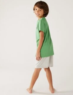 2pk Cotton Rich Gaming Short Pyjama Sets (6-16 Yrs) -Marks And Spencer Shop SD 04 T86 5218T J4 X EC 4