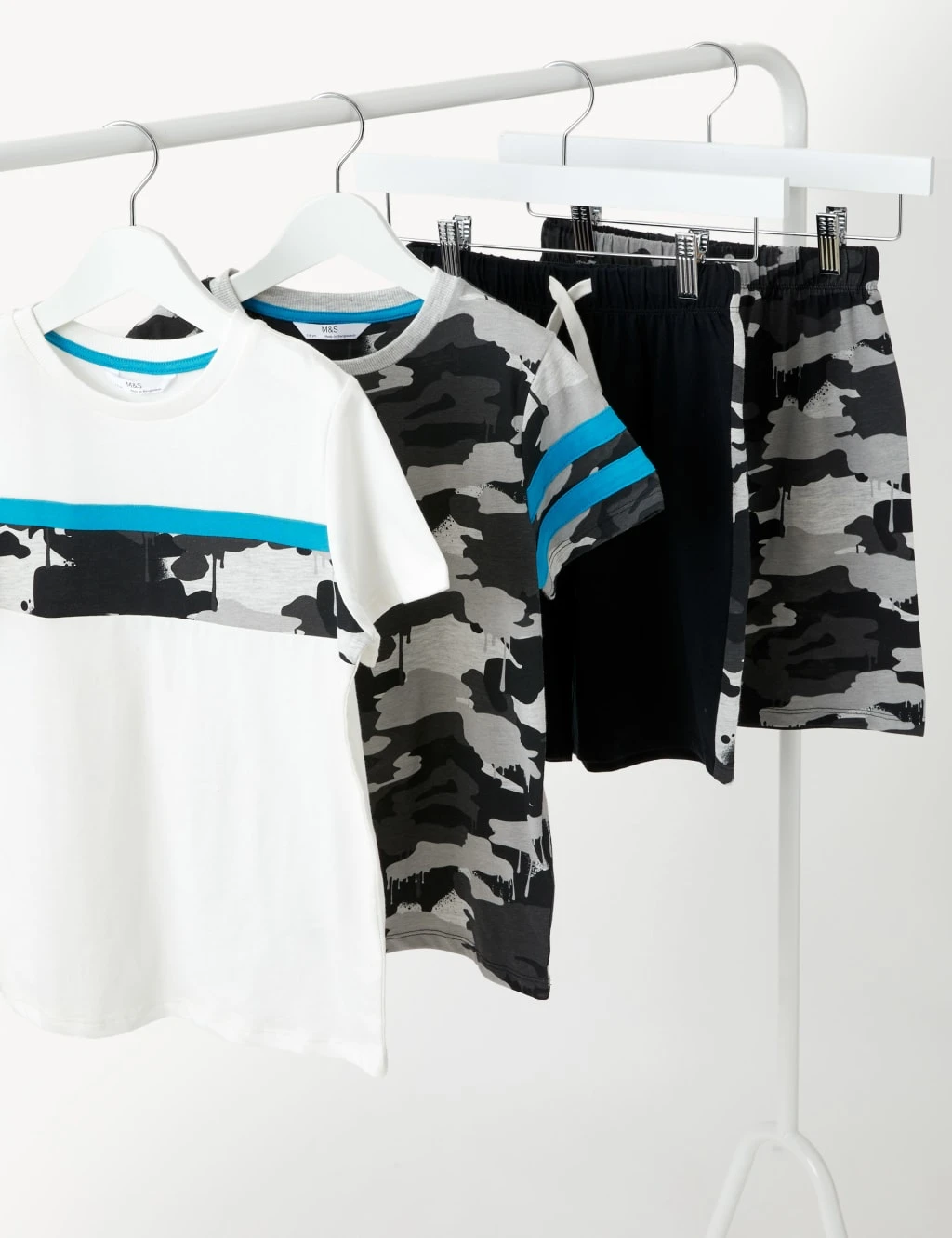 2pk Cotton Rich Camouflage Short Pyjama Set (6-16 Yrs) 2 2pk Cotton Rich Camouflage Short Pyjama Set (6-16 Yrs) - Image 2