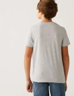 3pk Cotton Rich Assorted T-Shirts (6-16 Yrs) -Marks And Spencer Shop SD 04 T87 2221I ZZ X EC 3