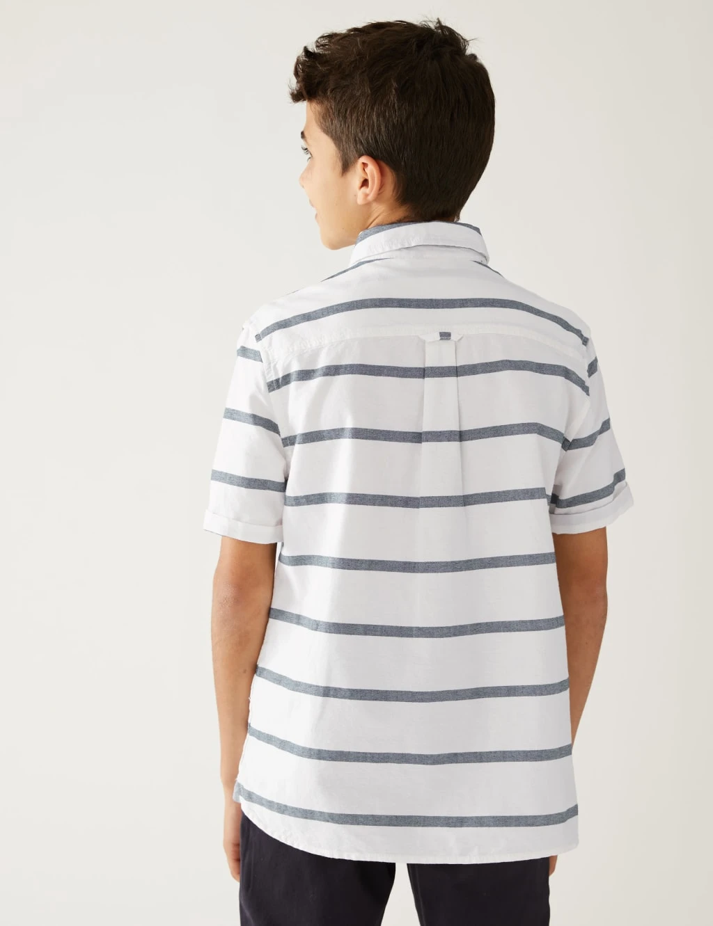 Pure Cotton Striped Shirt (6-16 Yrs) 4 Pure Cotton Striped Shirt (6-16 Yrs) - Image 4