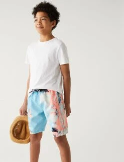 Palm Tree Swim Shorts (6-16 Yrs)
