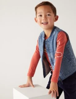 Denim Padded Gilet (2-8 Yrs)