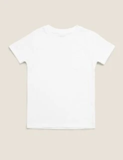 Pure Cotton Plain T-Shirt (2-7 Yrs)
