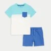2pc Cotton Rich Print Top & Bottom Outfit (2-8 Yrs) 23 2pc Cotton Rich Print Top & Bottom Outfit (2-8 Yrs) -Marks And Spencer Shop SD 04 T88 4265E ZZ X EC 90