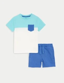 2pc Cotton Rich Print Top & Bottom Outfit (2-8 Yrs)