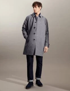 Jaeger Pure Cotton Wax Printed Trench