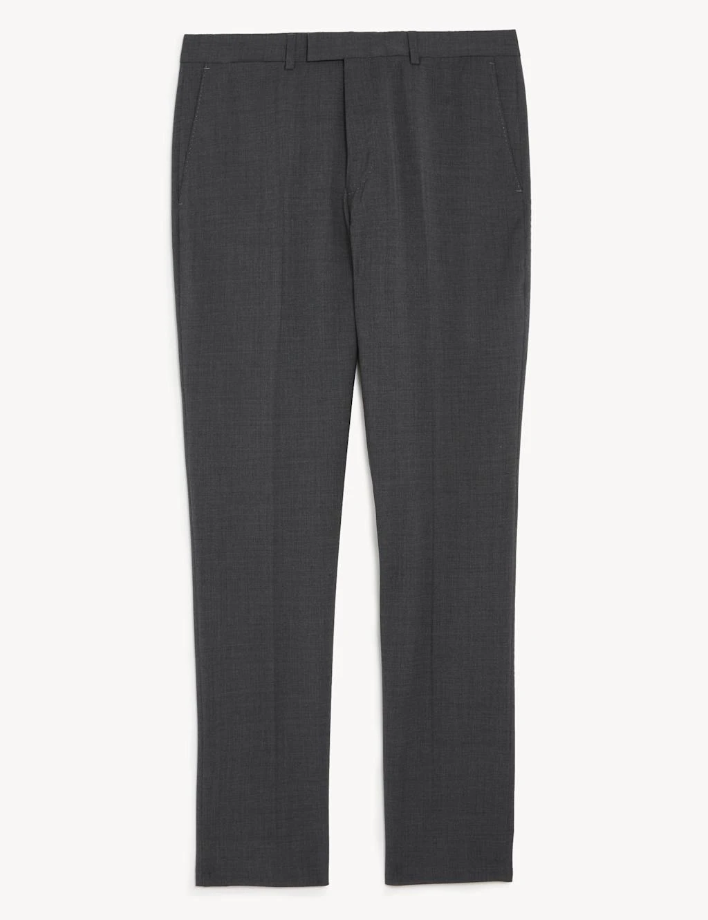 Jaeger Tailored Fit Pure Wool Bi-Stretch Trousers 2 Jaeger Tailored Fit Pure Wool Bi-Stretch Trousers - Image 2