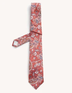 Jaeger Slim Paisley Italian Pure Silk Tie