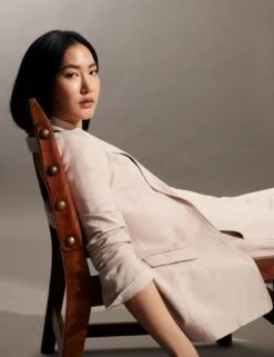 Jaeger Silk Rich Single Breasted Blazer