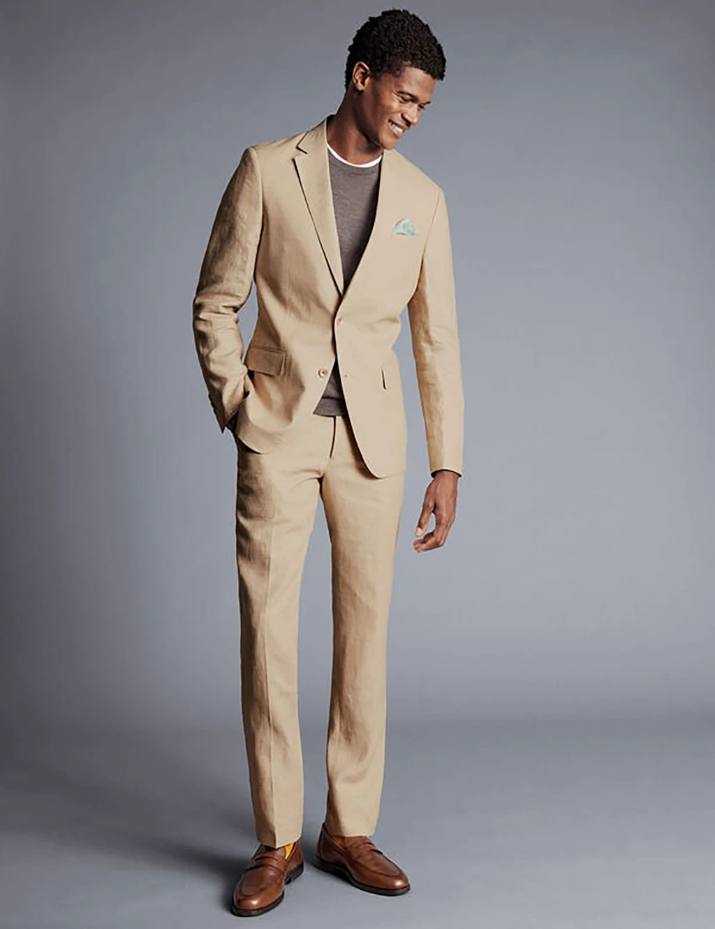Slim Fit Pure Linen Suit Jacket 1 Slim Fit Pure Linen Suit Jacket