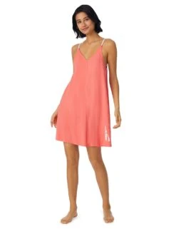 DKNY Jersey Strappy Logo Short Chemise