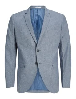 Jack & Jones Linen Rich Single Breasted Blazer