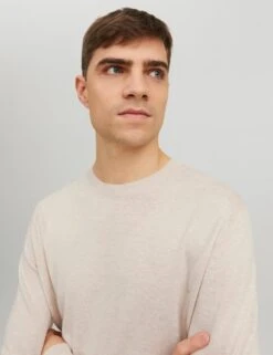 Jack & Jones Cotton Rich Crew Neck Jumper 10 Jack & Jones Cotton Rich Crew Neck Jumper -Marks And Spencer Shop SD 10 T18 1222 M0 X EC 3