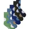 Jack & Jones 5pk Polka Dot Cotton Rich Socks -Marks And Spencer Shop SD 10 T18 1230 Y0 X EC 0