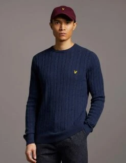 Lyle & Scott Cotton Rich Cable Crew Neck Jumper