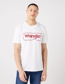 Wrangler Pure Cotton Crew Neck Logo Print T-Shirt