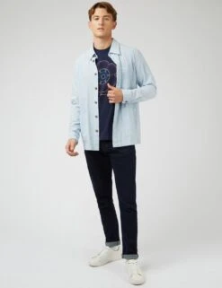 Ben Sherman Pure Cotton Music Graphic Crew Neck T-Shirt -Marks And Spencer Shop SD 10 T19 1702M E0 X EC 1