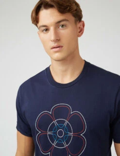 Ben Sherman Pure Cotton Music Graphic Crew Neck T-Shirt -Marks And Spencer Shop SD 10 T19 1702M E0 X EC 3