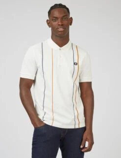 Ben Sherman Cotton Striped Polo Shirt