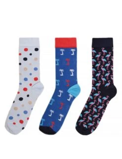Happy Socks 3pk Summer Vibes Cotton Rich Socks -Marks And Spencer Shop SD 10 T19 2627 E0 X EC 90