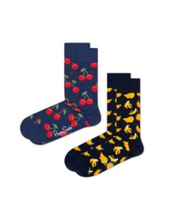 Happy Socks 2pk Assorted Cotton Rich Socks