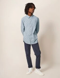 WHITE STUFF Pure Cotton Bicycle Print Shirt