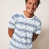 WHITE STUFF Relaxed Fit Pure Cotton Striped T-Shirt -Marks And Spencer Shop SD 10 T19 4020 Z0 X EC 0