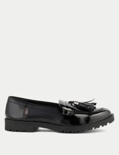 Kickers Leather Patent Tassel Loafers