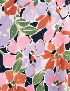 Floral Puff Sleeve Midi Waisted Dress 7 Floral Puff Sleeve Midi Waisted Dress -Marks And Spencer Shop SD 10 T82 1958 ZZ X EC 3